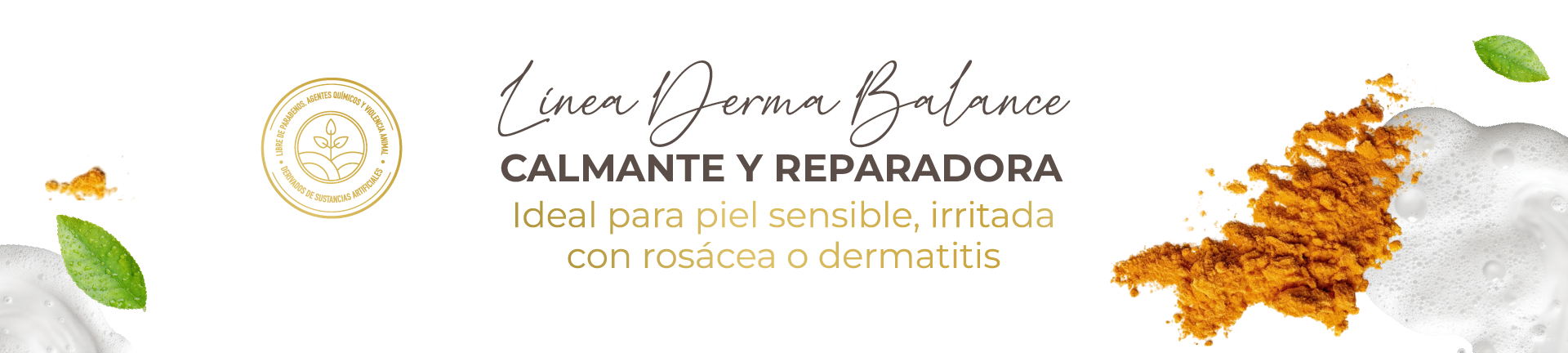 Banner de Derma Balance - Cúrcuma Balance